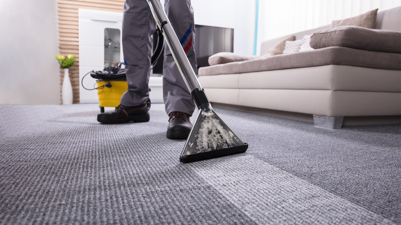 Professional carpet cleaning services for commercial offices in Edmonton using eco-friendly equipment.