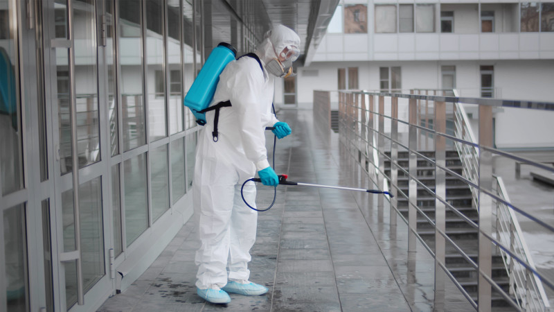 Certified disinfection and sanitization cleaning services in Barrie for safe commercial environments.
