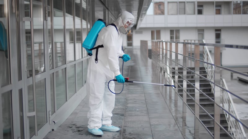 Certified disinfection and sanitization cleaning services in Edmonton for safe commercial environments.