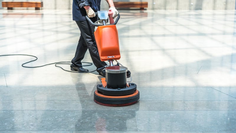 Hard floor cleaning and polishing services in Miami for a spotless, professional shine.