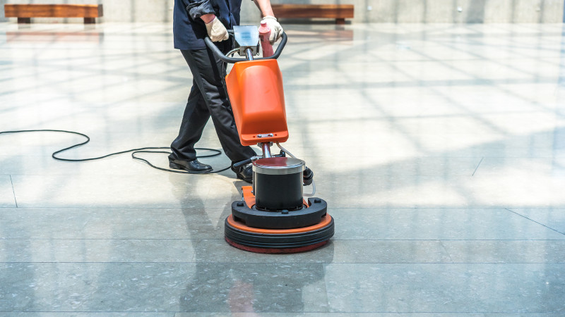 Hard floor cleaning and polishing services in Tampa for a spotless, professional shine.