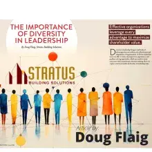10 People Looking at a Stratus Logo with the Title of the Article by Doug Flaig in the IFA Magazine with no Footer